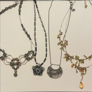 Collection of 4 Necklaces Boho Indie Y2K